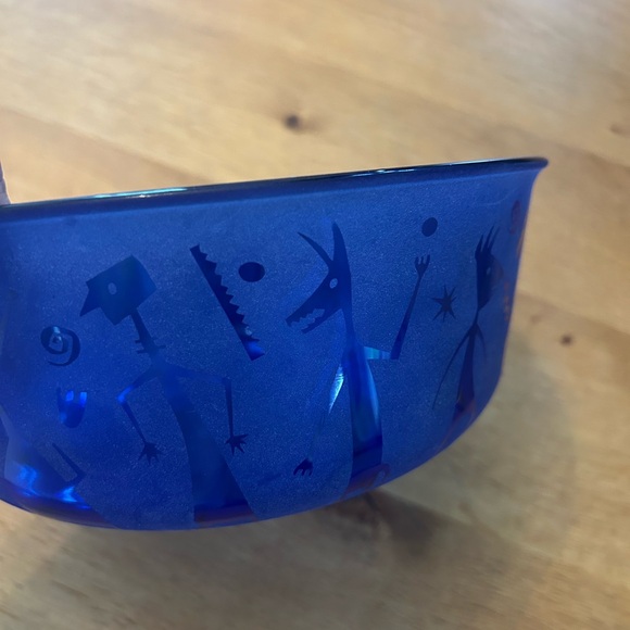Cobalt Blue Bowl Signed by Artist - Picture 5 of 9